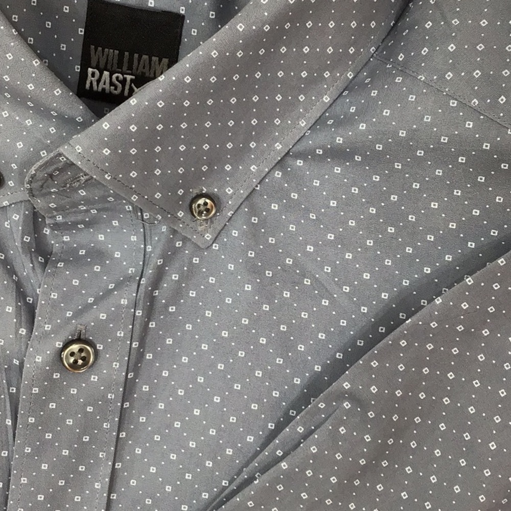 William Rast gray button down shirt L - Picture 3 of 7